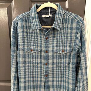 Men's Outerknown Blanket Shirt NWT Size M Blue